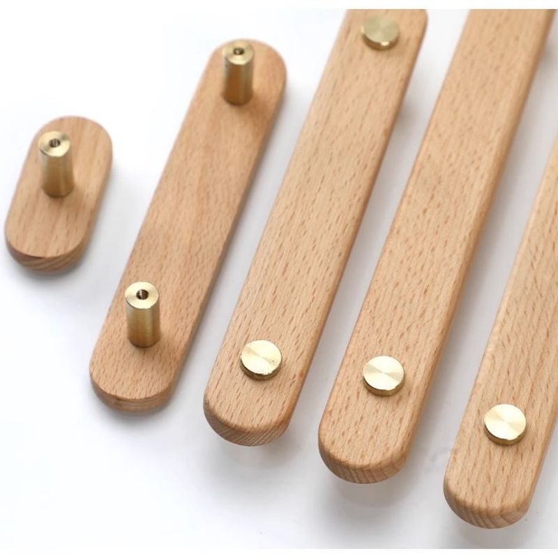 LUMA GOLD — Wooden Cabinet Handle & Knob