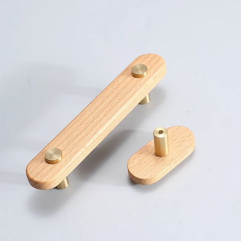 LUMA GOLD — Wooden Cabinet Handle & Knob