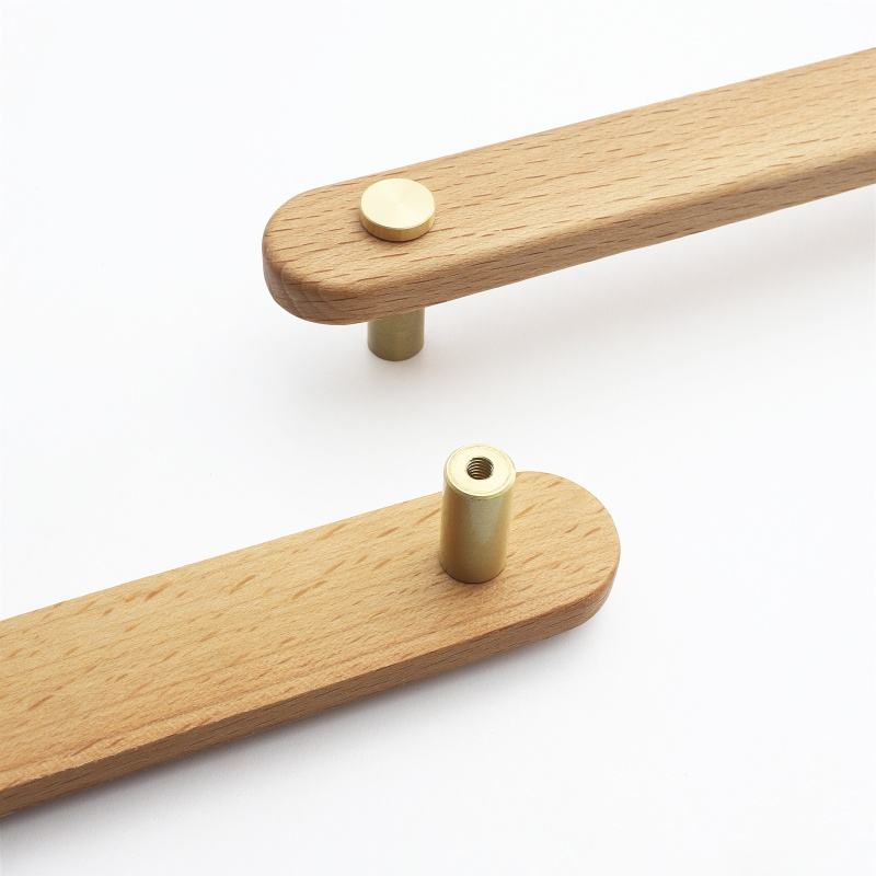 LUMA GOLD — Wooden Cabinet Handle & Knob