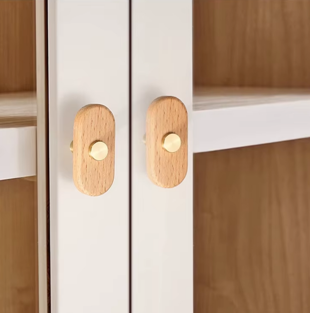 LUMA GOLD — Wooden Cabinet Handle & Knob