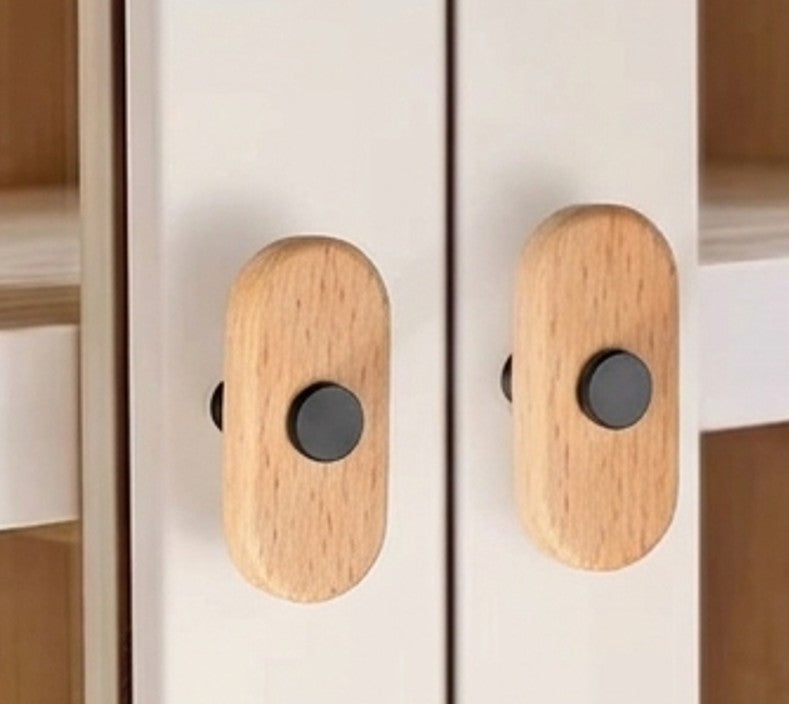 LUMA BLACK — Wooden Cabinet Handle & Knob